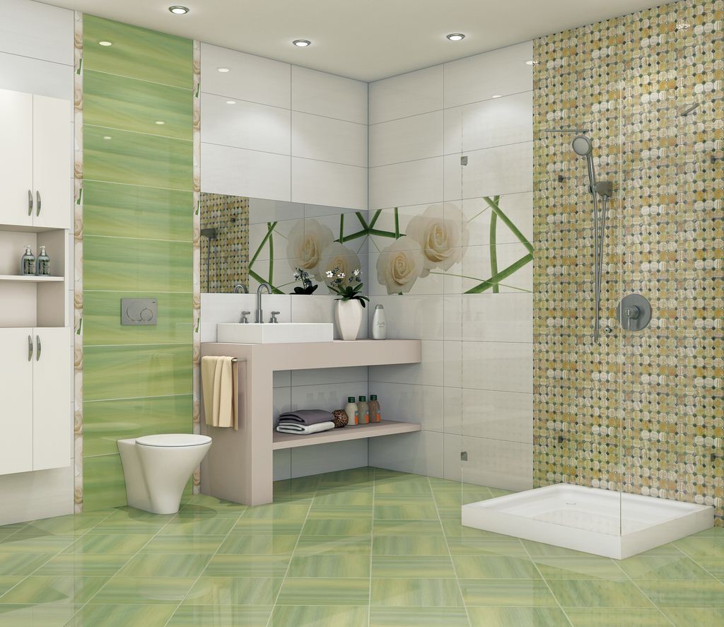 Мозаика в дизайне ванной комнаты: советы, приемы