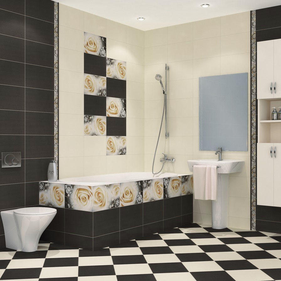Дизайн пола из плитки: варианты укладки в ванной, гостиной и на кухне